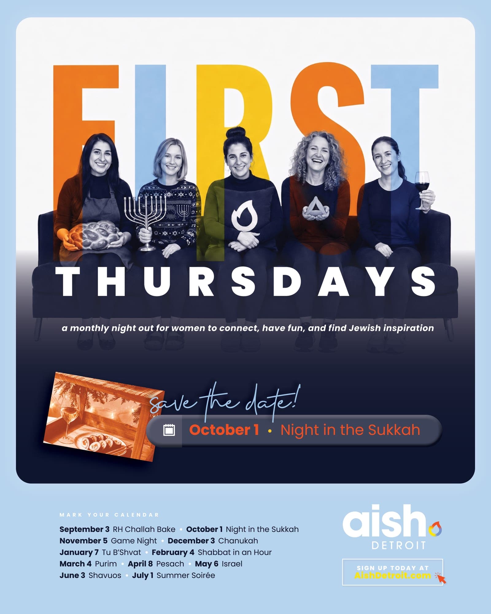 First Thursdays Sushi in the Sukkah flyer